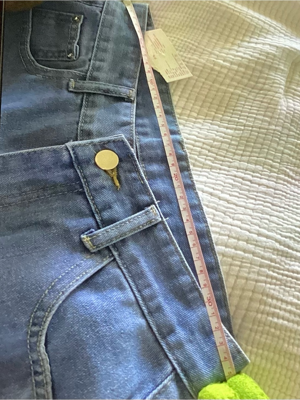 Blue Lace Panel Jeans - Picture 9 of 10